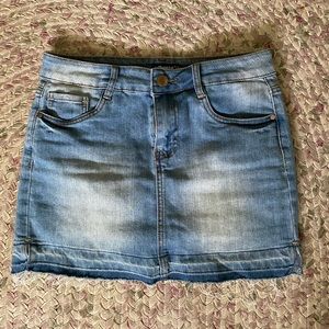 Mini Light Denim Skirt